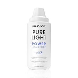 PRAVANA Pure Light Power Lightener, Polvo Decolorante Profesional con Base Violeta, Hasta 7 Niveles de Aclaración para Balayage y Limpieza de Color, Fórmula Anti-Amarillo, 709.7ml