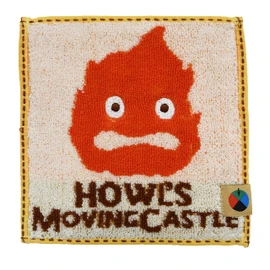 Marushin 1005043100 Ghibli Calcifer Bean Towel, Howl's Moving Castle, Small, Mini Size