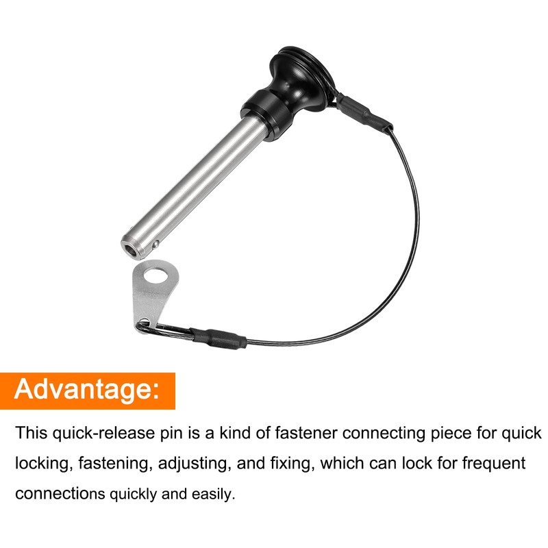 sourcing map Ball Lock Pins with Button Handle 304 Stainless