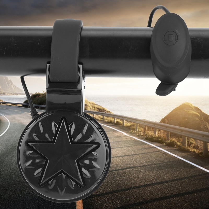 GUB Q-200 Black USB Charging Bicycle Electric Bell Bike 100-120dB