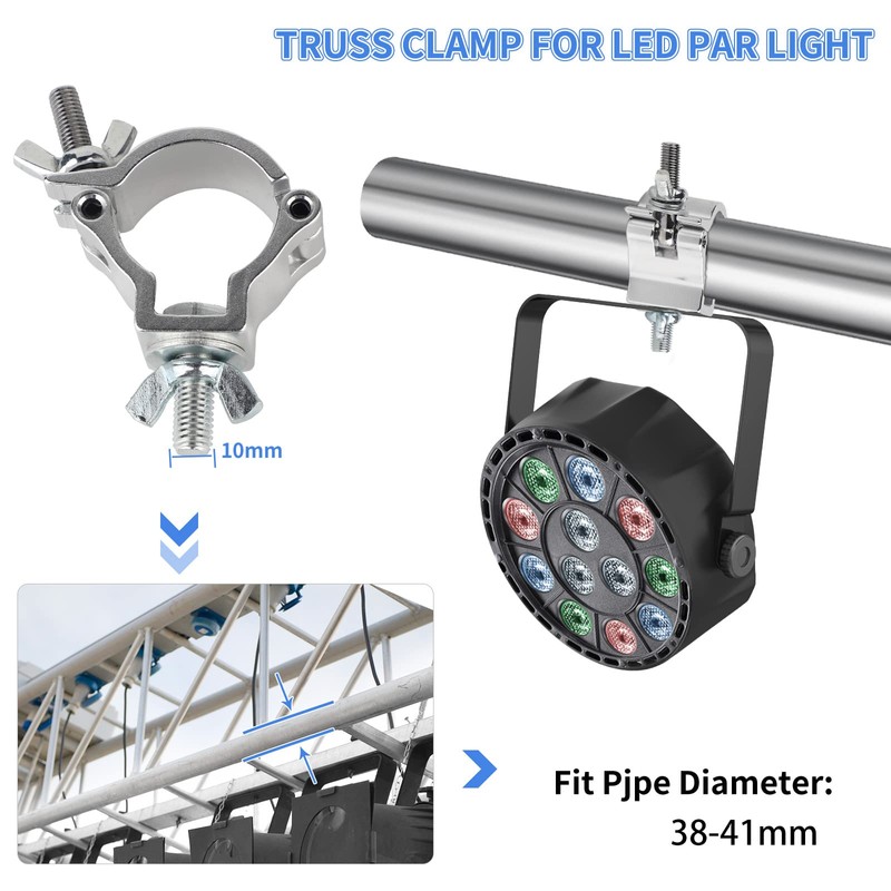 DBREAKS Quick Buckle Stage Lighting Clamp, TÜV Tested, 4 Truss
