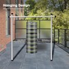 VIVOSUN 8-Layer Mesh Drying Rack Hanging Design with Green Zippers