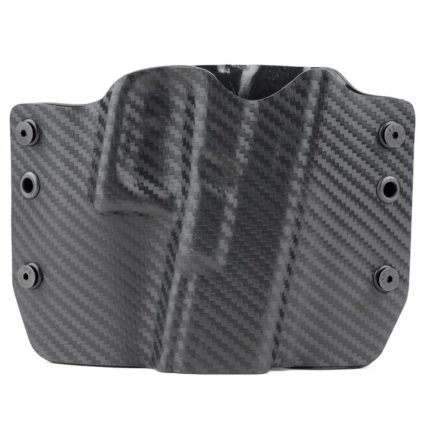 Black Carbon Fiber OWB Holster (Right-Hand, 1911 with Rail)