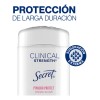Antitranspirante Secret Clinical Strength Powder Crema 45g Fragancia Suave como