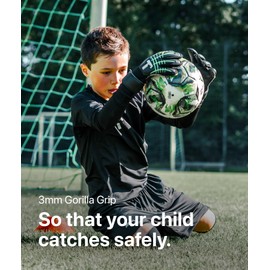 T1TAN Fluo Beast Junior 3.0 - Goalkeeper Gloves for Kids - Without Finger Protection - Soccer Goalie Gloves Youth - Size 4