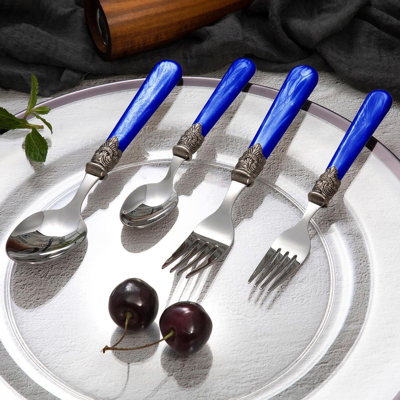 CATHYLIN 20 pieces 18/10 Stainless Steel Silverware Sets With Deep