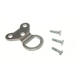 PICTURE FRAME HANGING D RING 3 HOLE ZP WITH SCREWS ( pack of 10 )