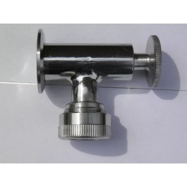 Sight Level Glass Gauge Upper Valve Stainless Steel 304 with Tri Clamp Fittings