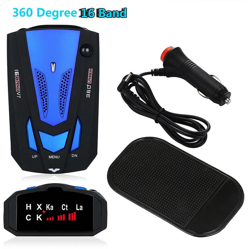 WishRing V7 Car 16 Band 360 GPS Camera Laser Police