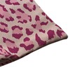Pink Leopard Cotton Linen Decorative Throw Pillow Case Cushion Cover