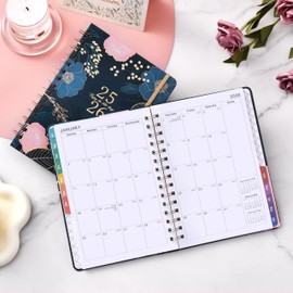 Planner 2025-2026 - Academic Planner 2025-2026, Weekly and Monthly Planner, Jul 2025 - Jun 2026, 6.4" x 8.5", Twin-Wire Binding, 180° Lay-Flat, Thick Paper, Colorful Monthly Tabs, Inner Pocket, Holidays