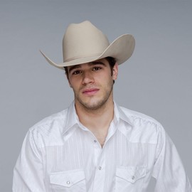 Bailey Western Men's Stampede, Silver Belly, 7 1/4