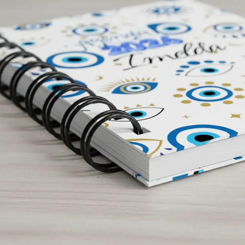 Agenda 2025 A5 2 Dia X Pagina Personalizada Arillo Metalico