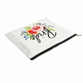 Bridal Shower Gifts Bachelorette Gifts Bachelorette Party Favors Wedding Gifts Engagement Gifts Bride Gifts Bride Makeup Bag Miss to Mrs Bride to be Gifts Cosmetic Bag (Blue-Pink)