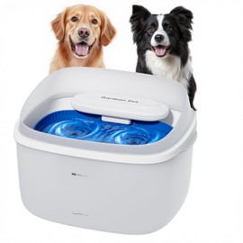 Gardner Pet Water Fountain for Cats and Dogs, 8L/2.1Gal Large Capacity Automatic Dog Water Bowl Dispenser with Vortex Circulation, Maifan Stone Filter, Splash-Proof, Quiet Cat & Dog Water Bowl
