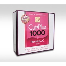 Cut Plus 1000 Resvera C Lesvera C 3-piece set. *Introducing the refreshing and good-looking Chonai. An anti-oxidant ingredient "Resveratrol" has been released in the popular Cut Plus series. A true beauty diet from the body