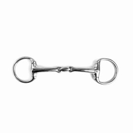 Equine Smile ES0164 JW Gebiss Olivenkopfgebiss Olivenkopftrense Doppelt Gebrochen aus Edelstahl Ringdurchmesser 50 mm Gebissstärke 15 mm (12.5 cm)