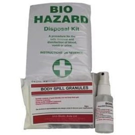 Unit Medic Aids RES030 Biohazard Body Fluid Spillage Clean Up Kit