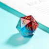 Yourandoll 2 Pieces Polyhedral Dice D20 Dice 22 mm Resin