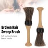 Wooden Neck Duster Brush Broken Hair Cleaning Sweep Hairdresser Neck