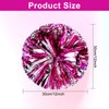 Xkaiabc 2PCS Cheerleader Pom Poms, Blue Pom Poms Cheer Stuff,