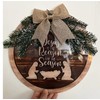 Nativity Scene Christmas Wreath for Front Door Outdoor Indoor Wall