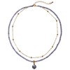 Jewever Layered Moonstone Crystal Beaded Chokers Necklaces for Women Healing