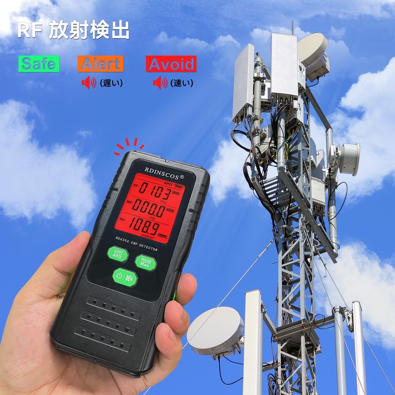 EMF Meter, Digital Electromagnetic Field Radiation Detector, Emf Meter, Electromagnetic