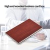 Abbolinxus Wooden Business card case, pocket wood card holder, simple