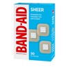 BAND-AID Brand Sheer Spots Adhesive Small Square Bandages, Sterile, Individually