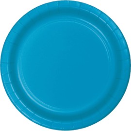 Club Pack of 240 Aqua Blue Paper Party Banquet Plates 10"
