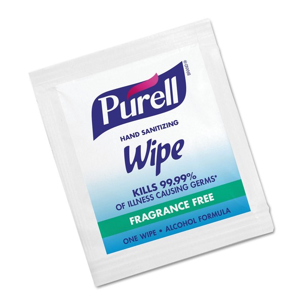 Purell 902210Ct Sanitizing Hand Wipes, 5 X 7, 1000/Carton