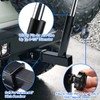 DenForste Hitch Flag Pole Holder, Flagpole Hitch Mount Universal, Angled