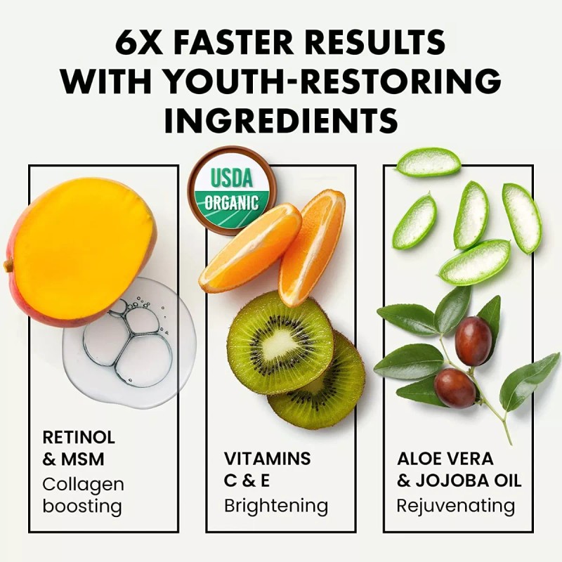 Eclat Suero Retinol Para Ojos Y Suero Facial De Vitamina