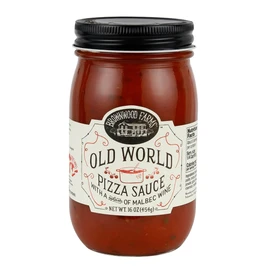 Brownwood Farms Old World Pizza Red Sauce With Malbec Wine, Gluten-Free, From the Great Lakes Region (Pizza Sauce)