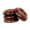 4-Piece Beech Wood Piano Caster Cups – Round Floor Protector