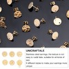 UNICRAFTALE 6 Styles 10mm Flat Round Stud Earrings 24pcs Stainless