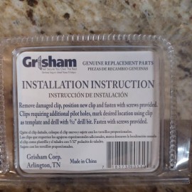 genuine replacement part Glass Screen Clips Fastener Grisham Storm Door Frames Hardware Clip Black (8Pck)