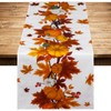 Ruisita Thanksgiving Table Runner 73 x 12 Inches Fall Maple