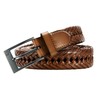 CHAOREN Leather Braided Belts Men - 1 1/8" Mens Casual