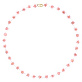 KELITCH Women Flower Bead Necklaces Hand Woven Choker Necklaces Bohemian Beach Jewelry