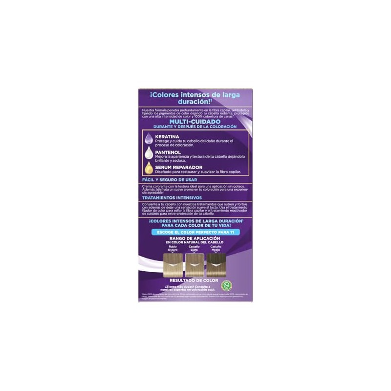 Palette Tinte para cabello Perfecto Rubio Cenizo, 50 ml