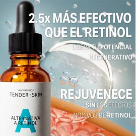Tenderskin Sérum Concentrado Rejuvenecedor A-Retinol PDRN de Estrella de Mar Reduce arrugas, Rellena Líneas de Expresión, Hidrata y Repara la Piel, 30ml
