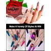 EBANKU 120 Pieces Clear Dual Nail System Mould Acrylic Coffin
