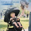 Stroller Cup Holder Compatible with Bob, Clip on Cupholder Attachment