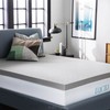Lucid 3 Inch Ventilated Bamboo Charcoal Memory Foam Mattress Topper,