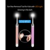 Ear Pick，Ear Wax Removal Tool，LED Lights Ear Cleaning Kit，Updated Version、Non-Slip，Soft