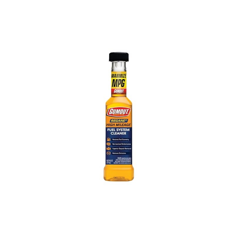 Gumout 510023 Regane High Mileage Fuel System Cleaner, 6 oz.