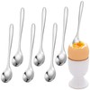 CVNRCLP 6-Piece Stainless Steel Egg Spoons Set - Perfect for