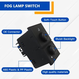 Gxcdizx Latest Upgraded 15143597 1514-3597 15076588 Fog Light Switch Button for 2003-2006 Chevy Silverado 1500